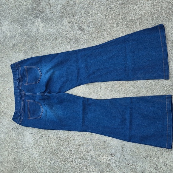 JVinni Flare Women Denim Jeans Sz L Great Condition 4 Pockets - Picture 5 of 9